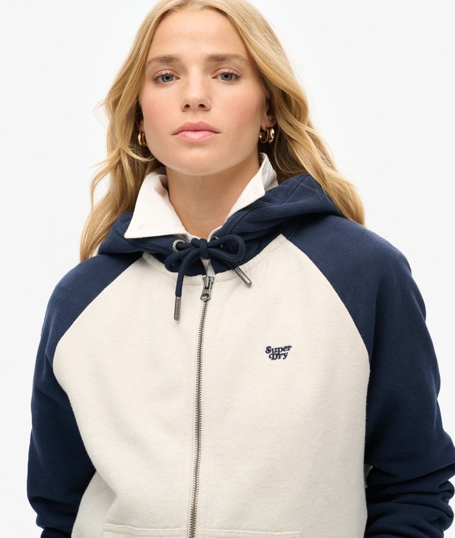Superdry Sudadera De Béisbol Con Capucha Y Cremallera Essential