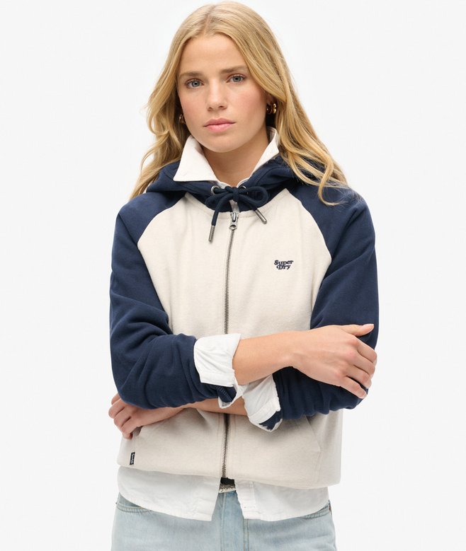 superdry Sudadera de béisbol con capucha y cremallera Essential