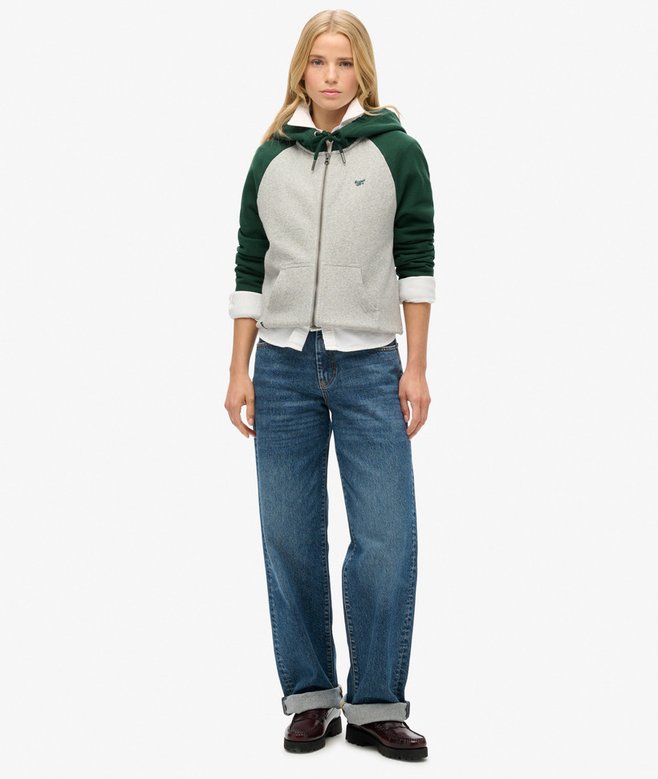 Superdry Sudadera De Béisbol Con Capucha Y Cremallera Essential