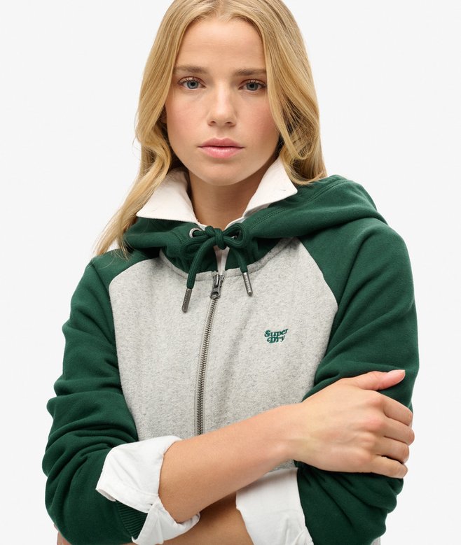 Superdry Sudadera De Béisbol Con Capucha Y Cremallera Essential