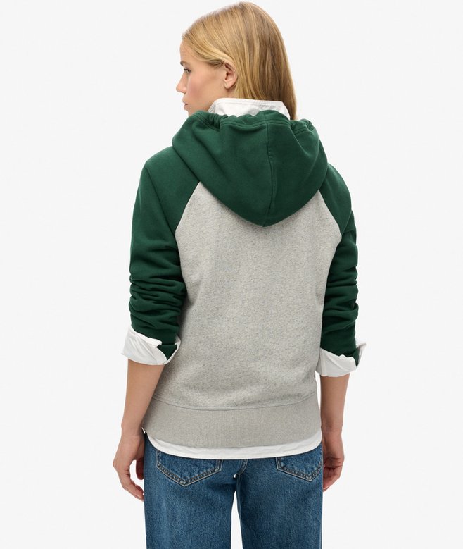Superdry Sudadera De Béisbol Con Capucha Y Cremallera Essential