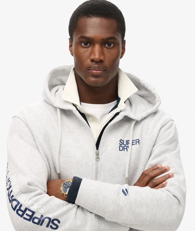 Superdry Sudadera De Corte Holgado Con Capucha Y Cremallera Sportswear