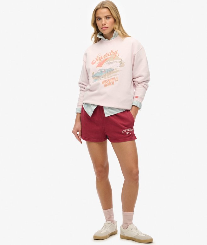 Superdry Sudadera De Corte Holgado Con Cuello Redondo Y Gráfico Souvenir