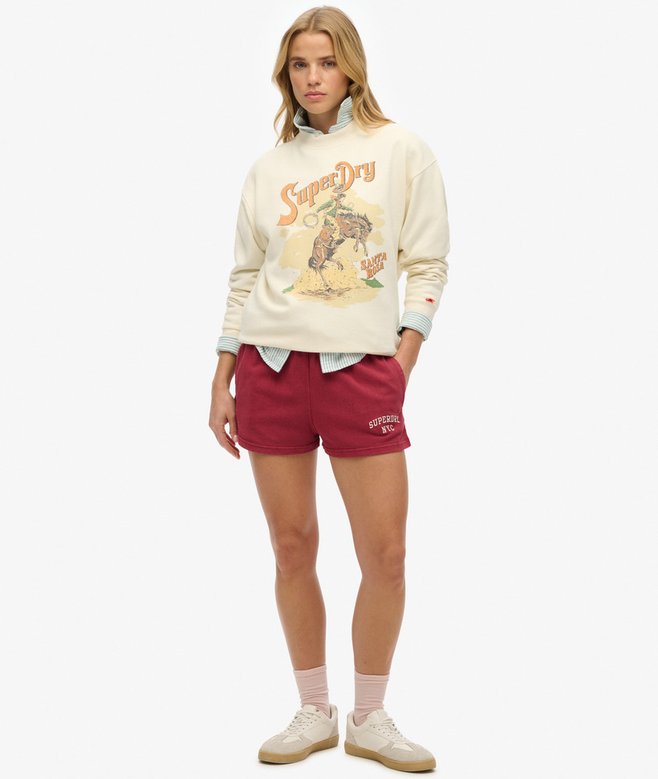 Superdry Sudadera De Corte Holgado Con Cuello Redondo Y Gráfico Souvenir