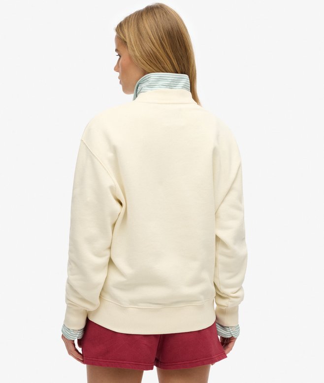 Superdry Sudadera De Corte Holgado Con Cuello Redondo Y Gráfico Souvenir