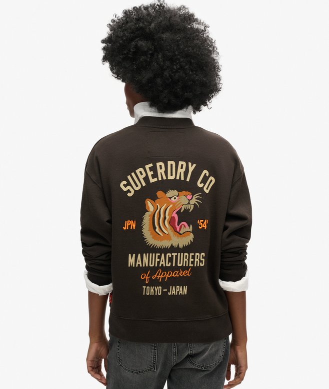 Superdry Sudadera De Corte Holgado Con Gráfico Workwear