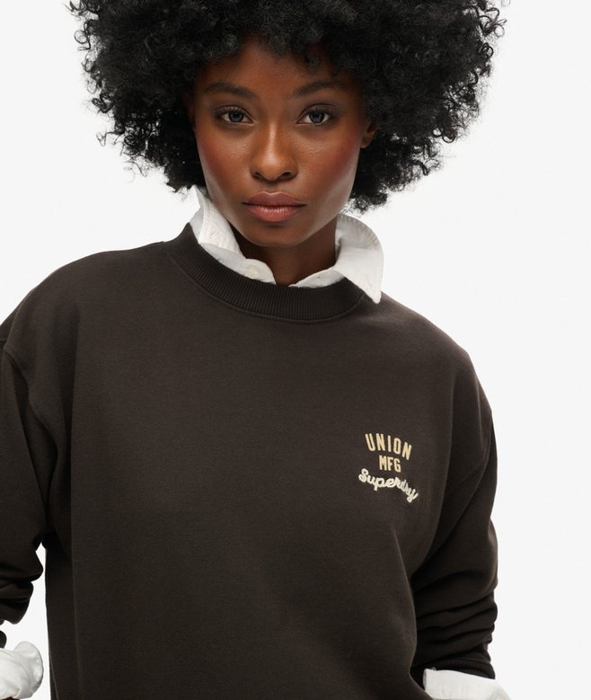 Superdry Sudadera De Corte Holgado Con Gráfico Workwear