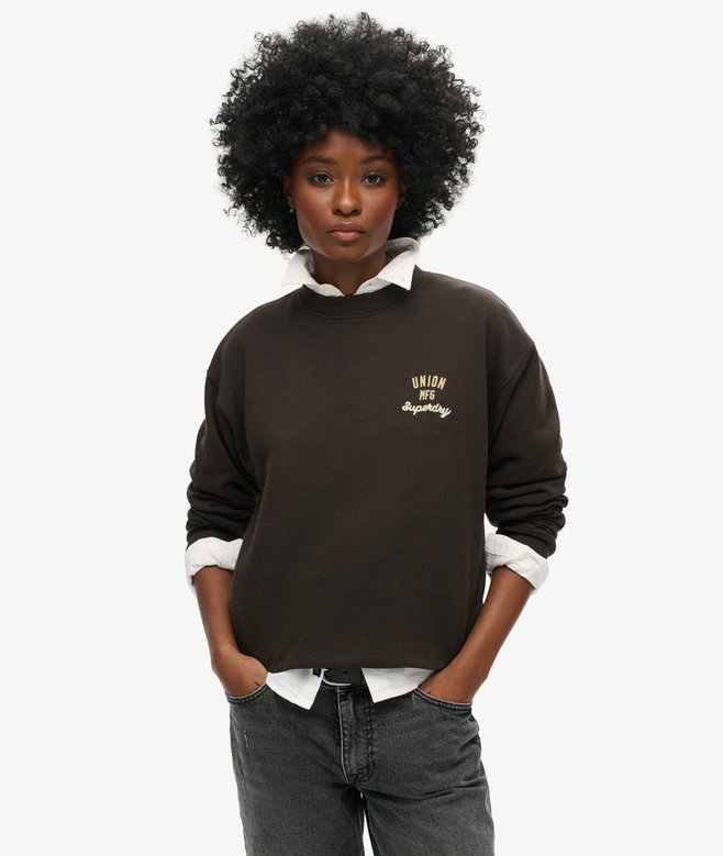 superdry Sudadera de corte holgado con gráfico Workwear