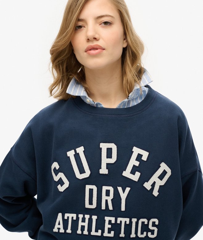 Superdry Sudadera De Corte Holgado Y Aplique Athletic Essentials