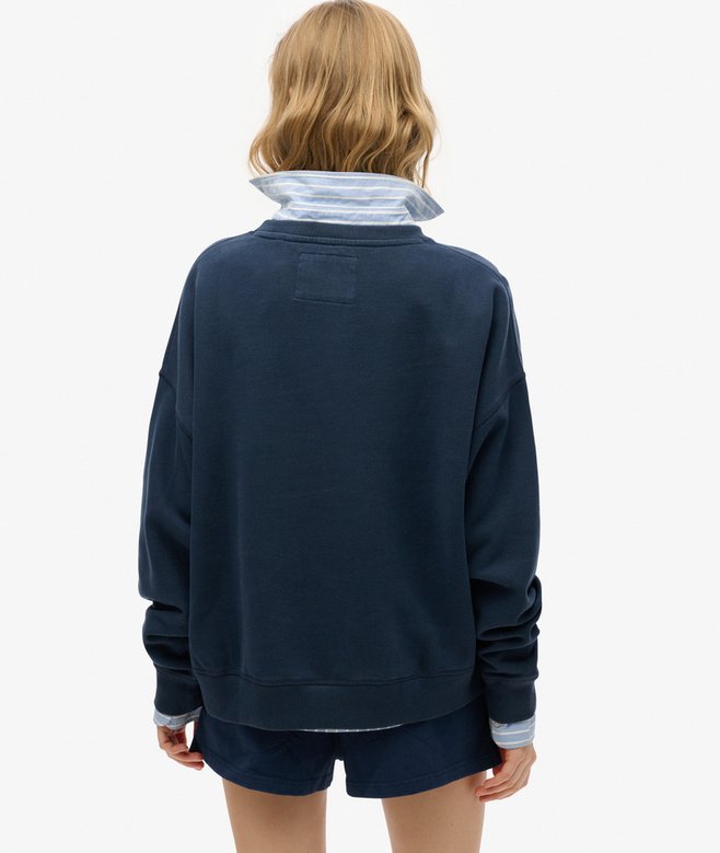 Superdry Sudadera De Corte Holgado Y Aplique Athletic Essentials