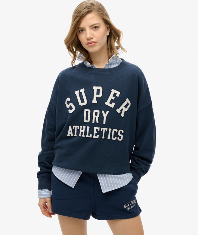superdry Sudadera de corte holgado y aplique Athletic Essentials