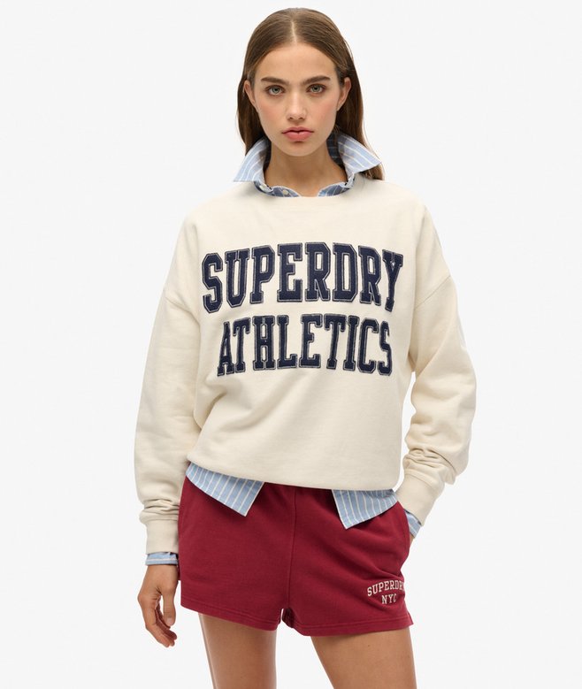 superdry Sudadera de corte holgado y aplique Athletic Essentials