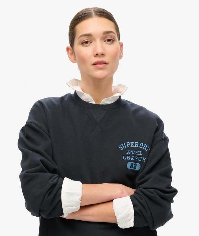 Superdry Sudadera De Corte Holgado Y Cuello Redondo Athletic Essentials