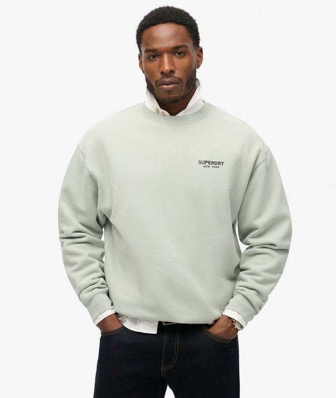 superdry Sudadera de corte holgado y cuello redondo Luxury Sport