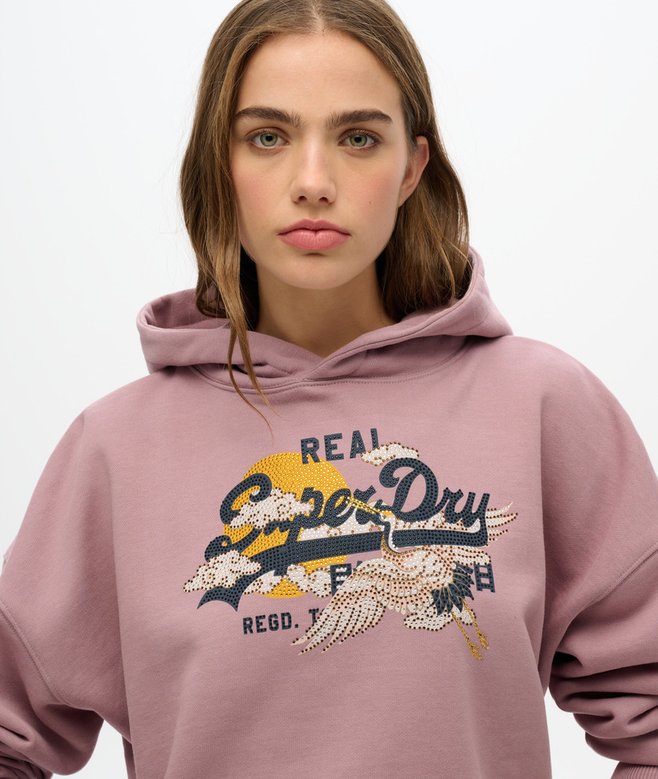Superdry Sudadera De Corte Relajado Con Capucha Y Logotipo Vintage Tokyo
