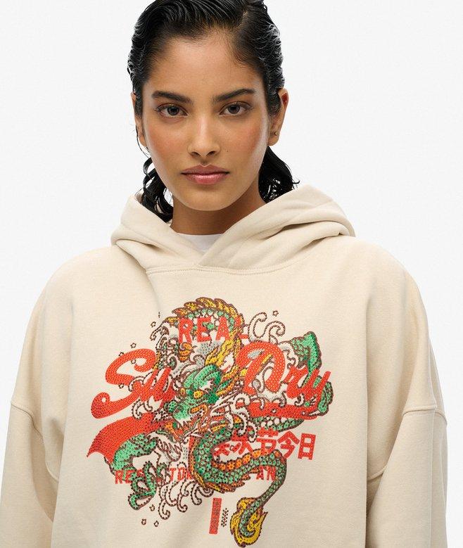 Superdry Sudadera De Corte Relajado Con Capucha Y Logotipo Vintage Tokyo