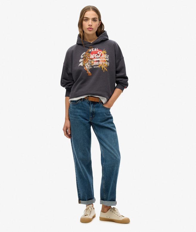 Superdry Sudadera De Corte Relajado Con Capucha Y Logotipo Vintage Tokyo
