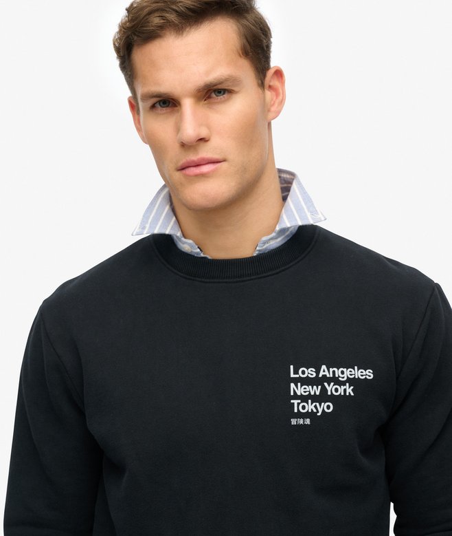 Superdry Sudadera De Cuello Redondo City Con Logotipo Core