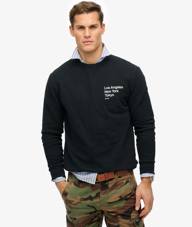 Superdry Sudadera De Cuello Redondo City Con Logotipo Core