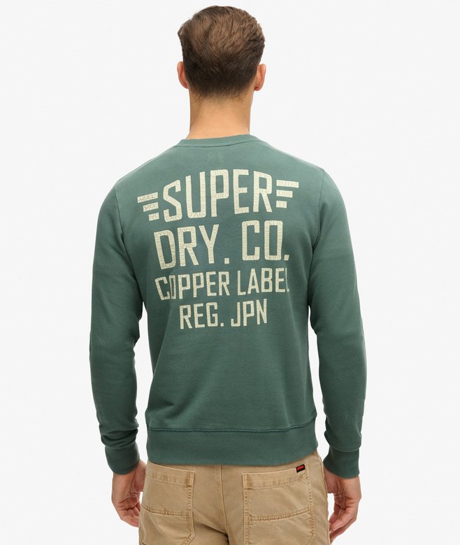 Superdry Sudadera De Cuello Redondo Con Gráfico Copper Label