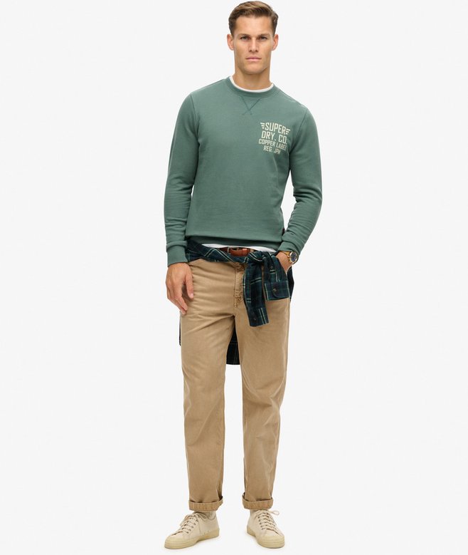 Superdry Sudadera De Cuello Redondo Con Gráfico Copper Label