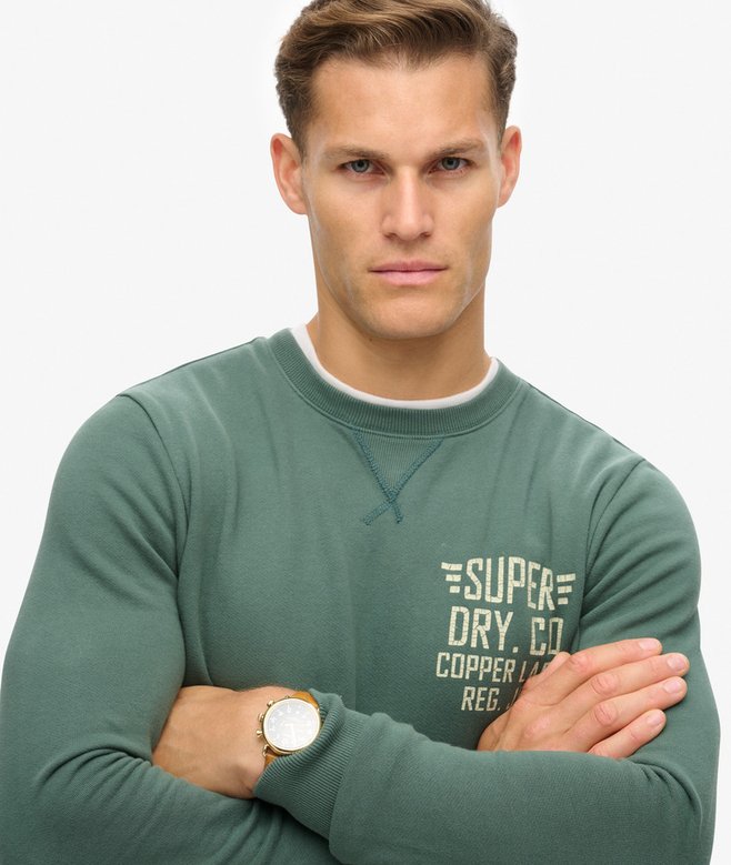 Superdry Sudadera De Cuello Redondo Con Gráfico Copper Label