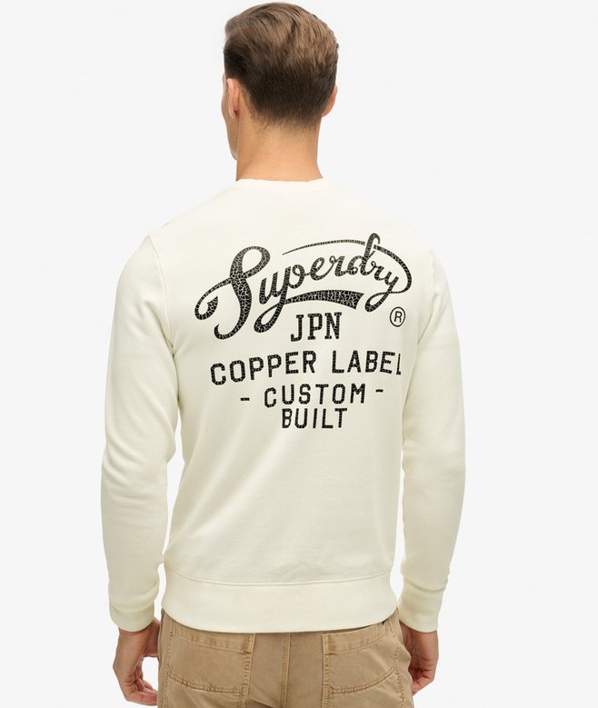 Superdry Sudadera De Cuello Redondo Con Gráfico Copper Label