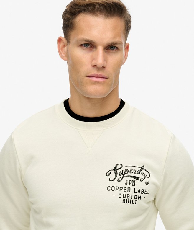 Superdry Sudadera De Cuello Redondo Con Gráfico Copper Label