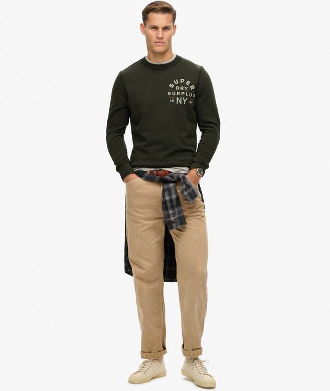 Superdry Sudadera De Cuello Redondo Con Gráfico Surplus