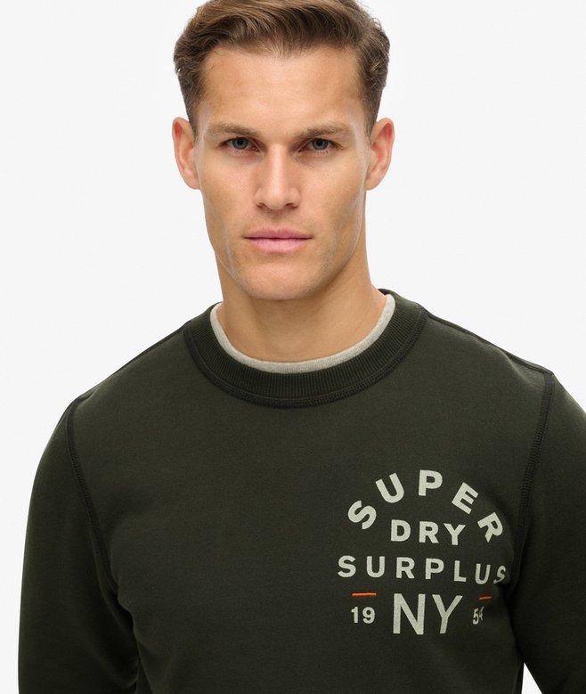 Superdry Sudadera De Cuello Redondo Con Gráfico Surplus