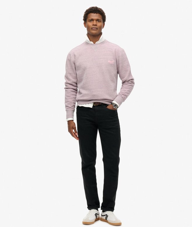 Superdry Sudadera De Cuello Redondo Sobreteñida Jaspeada