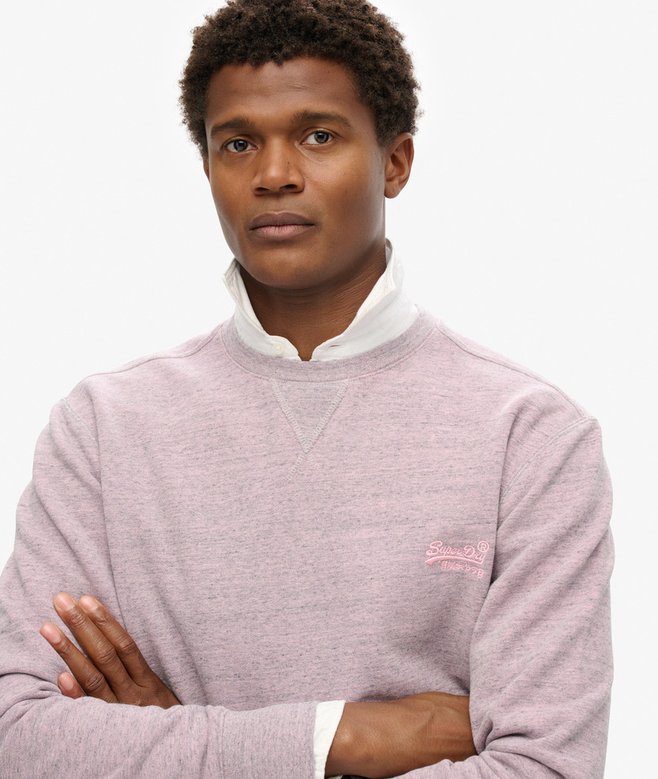 Superdry Sudadera De Cuello Redondo Sobreteñida Jaspeada