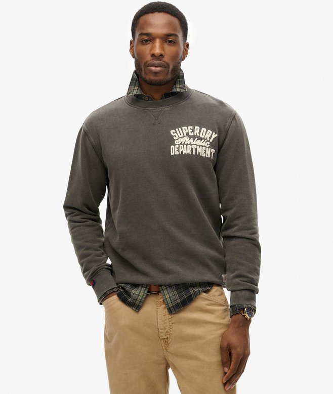 superdry Sudadera de cuello redondo Vintage Athletic