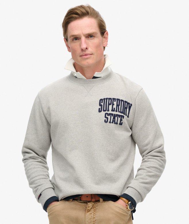 superdry Sudadera de cuello redondo Vintage Athletic