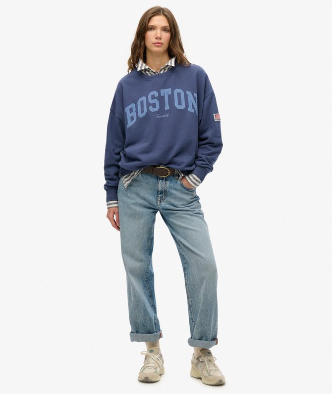 Superdry Sudadera De Cuello Redondo Y Corte Holgado Athletic Essentials