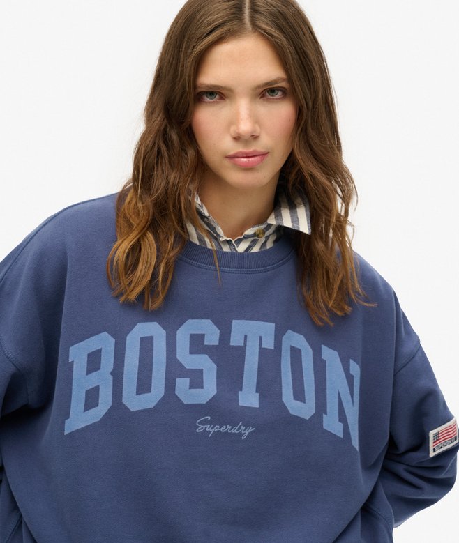 Superdry Sudadera De Cuello Redondo Y Corte Holgado Athletic Essentials