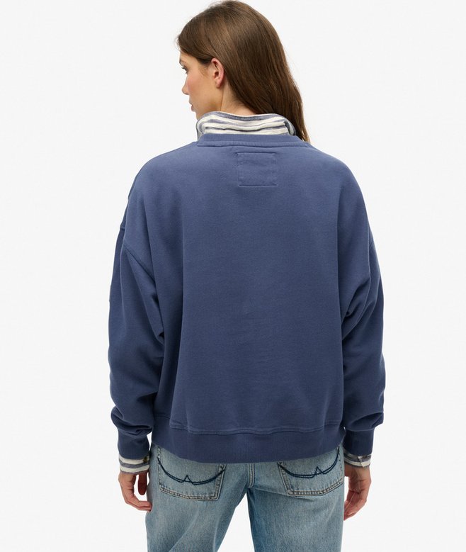 Superdry Sudadera De Cuello Redondo Y Corte Holgado Athletic Essentials