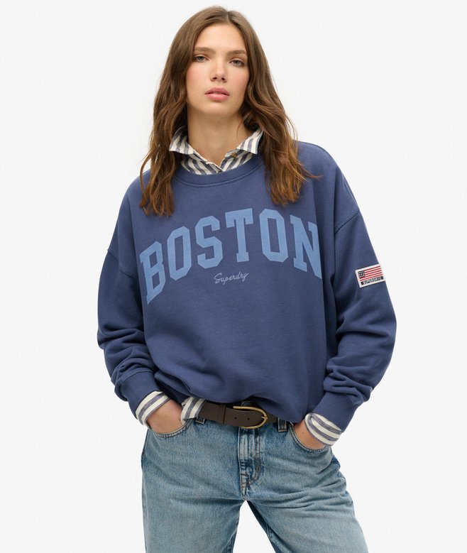 superdry Sudadera de cuello redondo y corte holgado Athletic Essentials