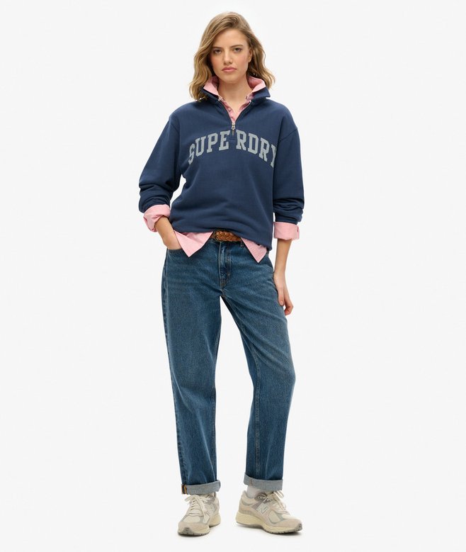 Superdry Sudadera De Media Cremallera De Cuello Alto Athletic Essentials