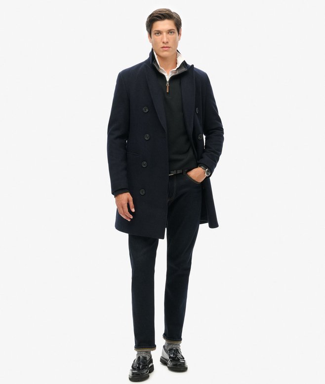 Superdry Sudadera De Piqué Con Media Cremallera Core