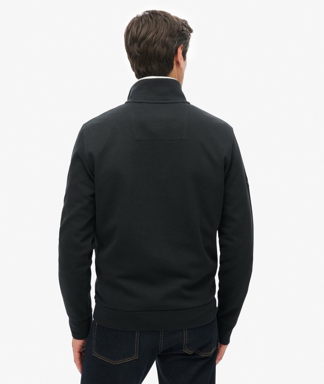 Superdry Sudadera De Piqué Con Media Cremallera Core