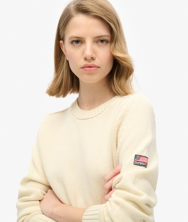 Superdry Sudadera De Punto Holgada Con Cuello Redondo