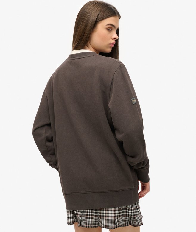 Superdry Sudadera Extragrande Con Aplicación Workwear