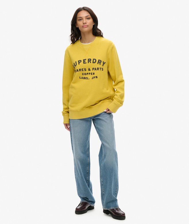 Superdry Sudadera Extragrande Con Aplicación Workwear