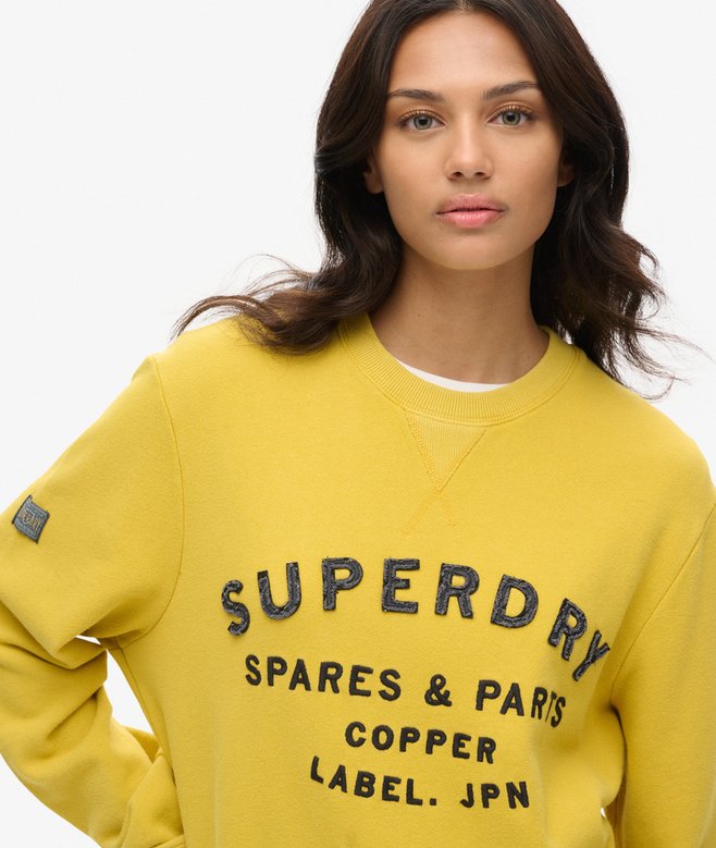 Superdry Sudadera Extragrande Con Aplicación Workwear
