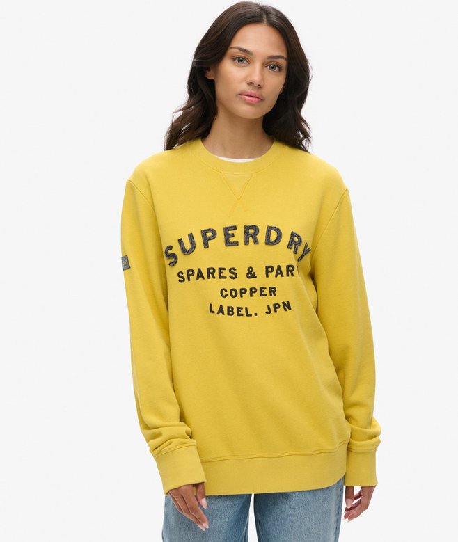 superdry Sudadera extragrande con aplicación Workwear