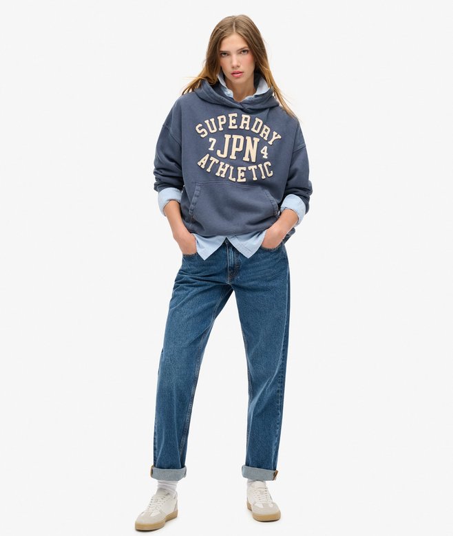 Superdry Sudadera Extragrande Con Capucha Athletic Essentials