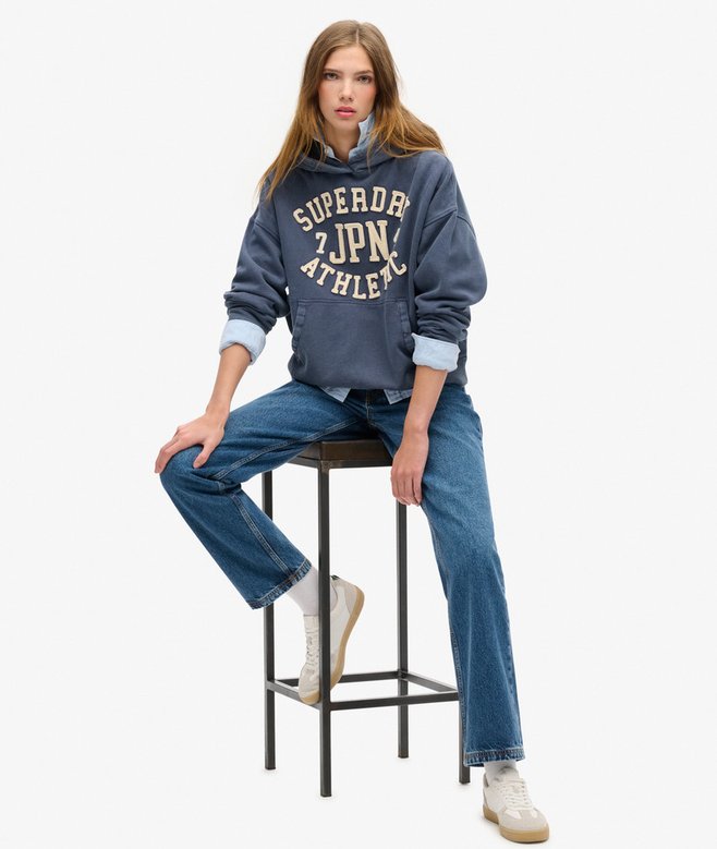 Superdry Sudadera Extragrande Con Capucha Athletic Essentials