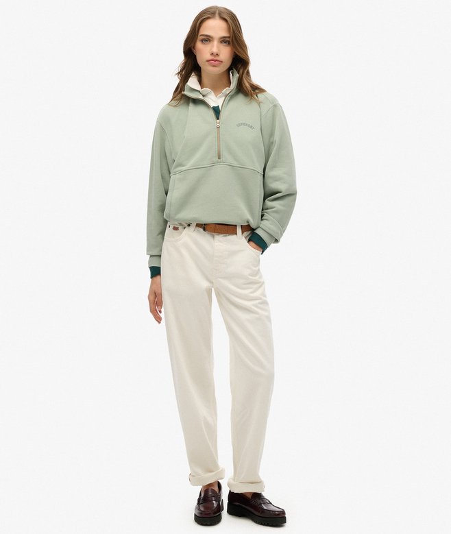 Superdry Sudadera Extragrande Con Media Cremallera Y Logotipo Essential