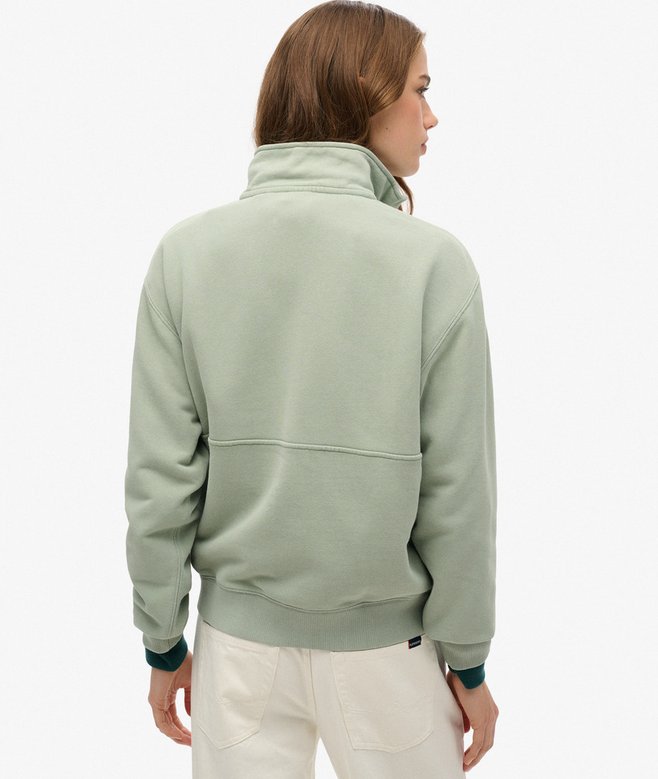 Superdry Sudadera Extragrande Con Media Cremallera Y Logotipo Essential